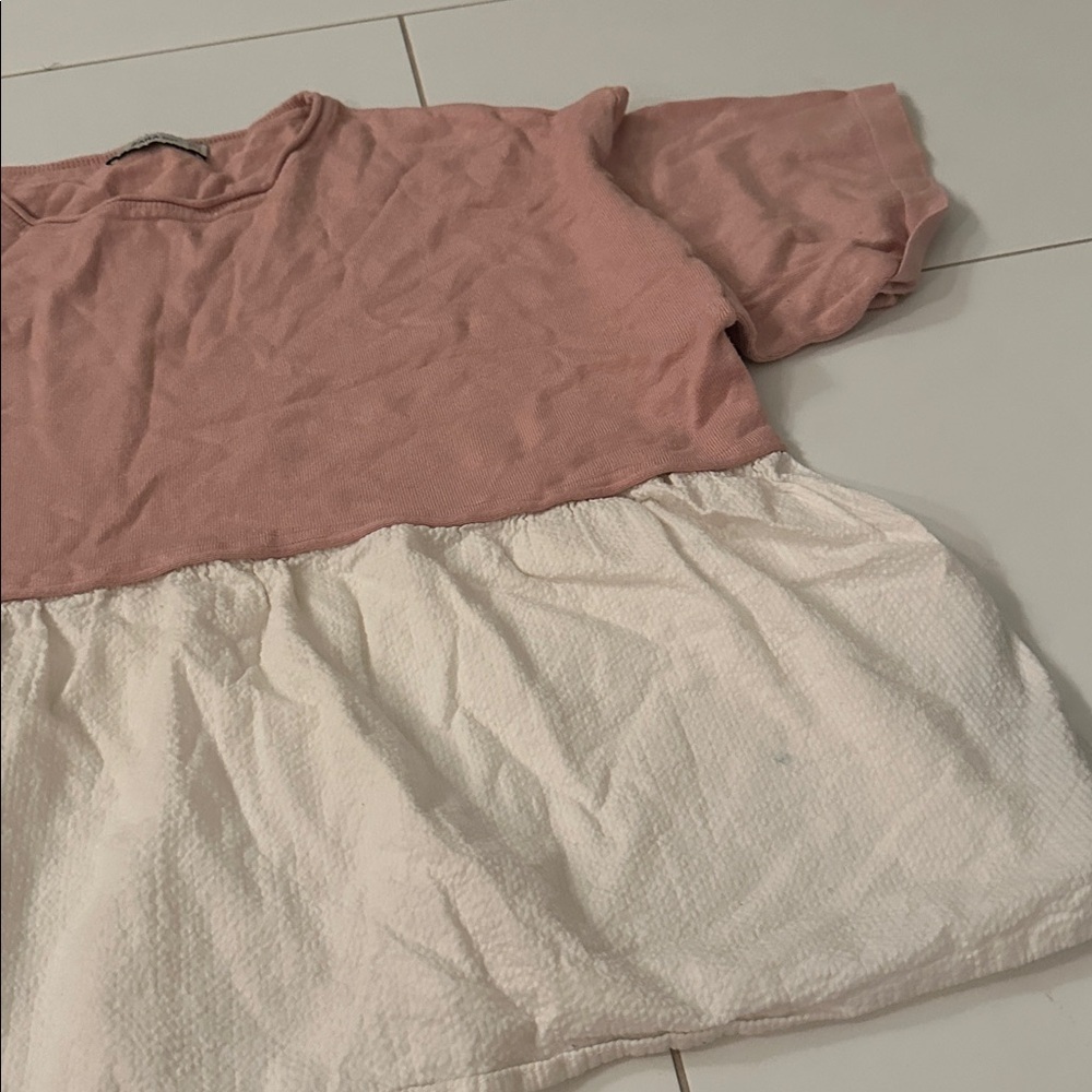 Zara Knit Blush Pink Top Small women’s - Picture 3 of 4